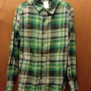 Boys Gymbroee Flannel Shirt Size 7-8